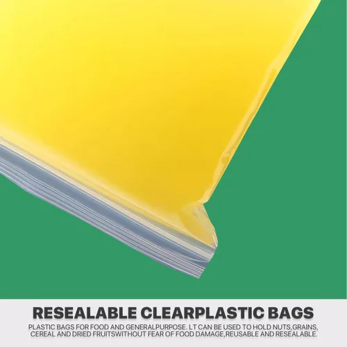 Miniatura 6 de 100 unidades, (4 x 4 pulgadas), bolsa transparente con cierre de cremallera de 2.5 mil de grosor, bolsas con cremallera, bolsas de plástico