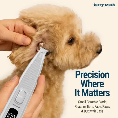Miniatura 2 de Recortadora de patas de perro eléctrica, inalámbrica, para perros y gatos - Recortadora silenciosa de doble velocidad con cuchilla segura