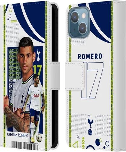 Miniatura 44 de Head Case Designs Officially Licensed Tottenham Hotspur F.C. Cristian Romero 2022/23 First Team Leather Wallet Case Compatible with Apple iPhone 11
