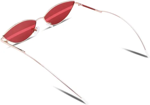 Miniatura 3 de FEISEDY Gafas de sol de diseñador de moda Retro pequeños pétalos forma arco templo diseño B2298