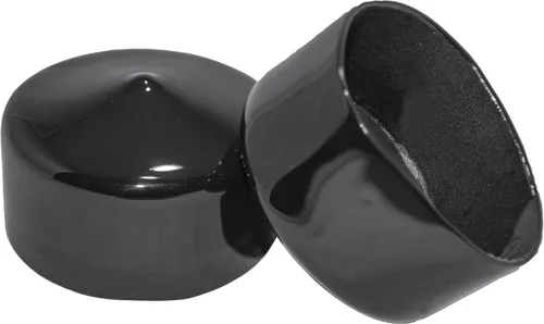 Miniatura 36 de Prescott Plastics Tapones de plástico flexibles de 1/2" (12.7 mm) de diámetro exterior, tapas redondas de tubo de metal negro, inserciones fuertes
