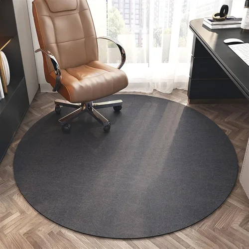 Miniatura 12 de Tapete redondo para silla de oficina para suelo de madera dura, computadora y juegos, tapete protector de suelo, tapete de protección de azulejos