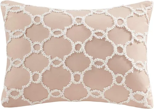 Miniatura 11 de MPE10-860 - Juego de cama para todas las estaciones, con almohada decorativa a juego, tamaño matrimonial (78 x 86 pulgadas), color rosado y gris