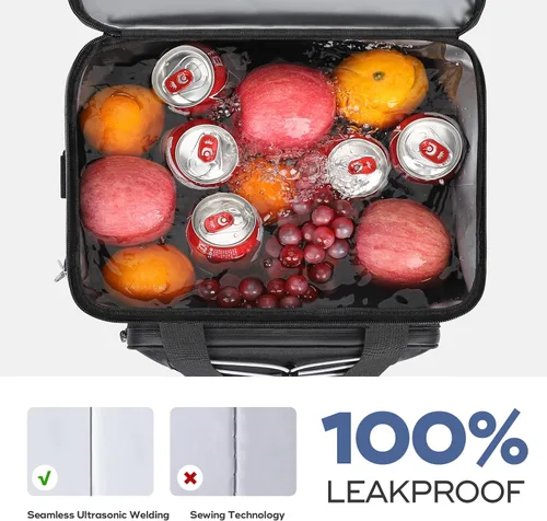 Miniatura 4 de RealCool Bolsa térmica suave de 35/45 latas, hielera plegable aislada a prueba de fugas, lonchera grande para hombres y mujeres, enfriador de lados