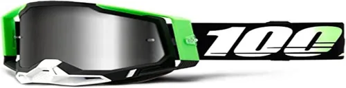 100% Racecraft 2 - Gafas de motocicleta todoterreno para adultos, color Kalkuta/espejo plateado/talla única