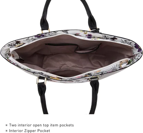 Miniatura 36 de Dasein Satchel Purse Handbag for Women Large Shoulder Work Tote Bag With Matching Wallet