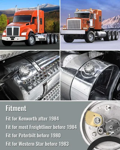 Miniatura 6 de Tapón de combustible diésel con bloqueo de 3 1/2 pulgadas, rosca de curso de 5.5 TPI para tanque de combustible Kenworth Freightliner Peterbilt