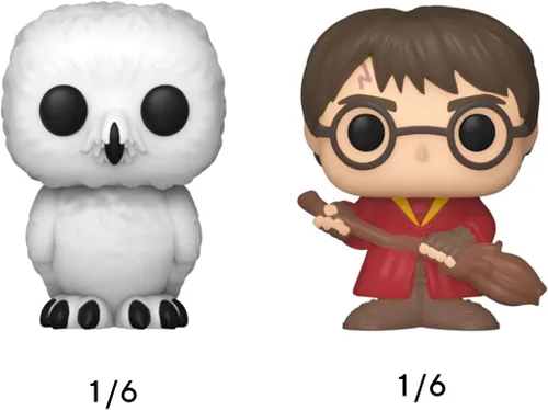Miniatura 11 de Funko Bitty POP! HP - Voldemort, paquete de 4 - Lord Voldemort, Draco Malfoy (quidditch), Bellatrix Lestrange y una mini figura sorpresa misteriosa