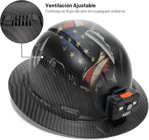 Miniatura 4 de Klein Tools KARBN Full Brim Vented Hard hat, Class C, Premium Comfort and Jobsite Protection