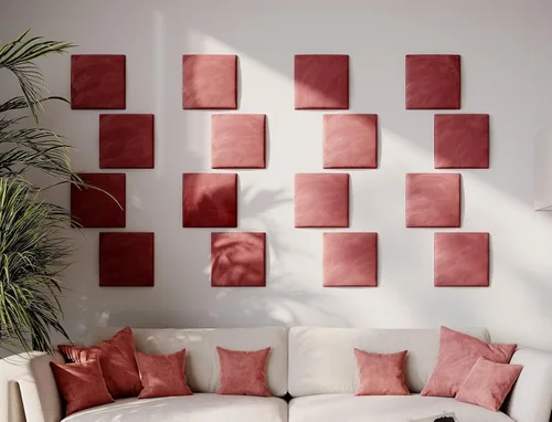 Miniatura 8 de Paneles de arte acústicos decorativos de terciopelo suave para pared, azulejos absorbentes e insonorizantes ecoamortiguadores, tablones suaves Blanco