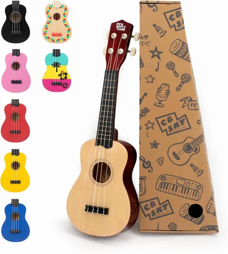 Miniatura 9 de Ukelele soprano 21"/53cm para niños, principiantes y estudiantes (negro)