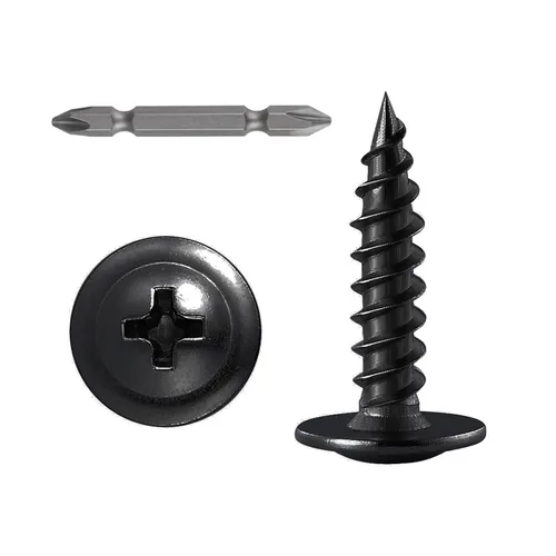 Miniatura 17 de WensiLon - Tornillos para madera de cabeza segmentada Phillips #8, de acero inoxidable 410, metal autorroscante rápido, juego surtido Plateado