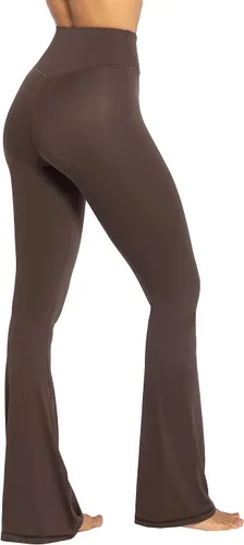 Miniatura 3 de Sunzel - Leggings acampanados, pantalones de yoga cruzados con control de abdomen, cintura alta y piernas anchas
