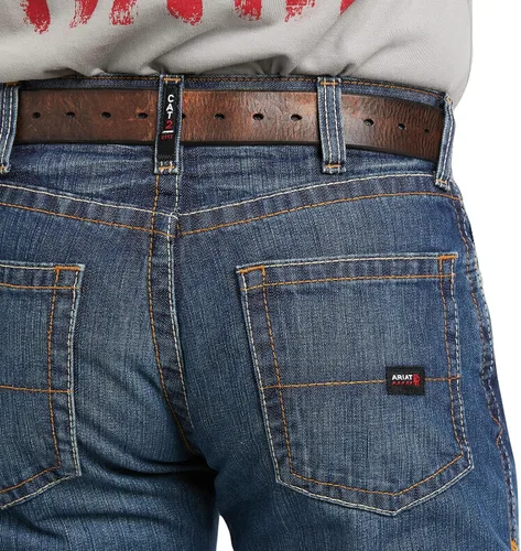 Miniatura 5 de Jeans para hombre Ariat, no Inflamable M5, ajuste entallado, corte recto