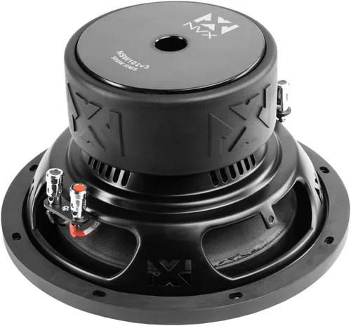Miniatura 5 de NVX NSW102 Versión 3 (NSW102v3) 1000 W pico (500 W RMS) Serie N v3 Subwoofer dual de 10 pulgadas para automóvil de 2 ohmios