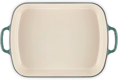 Miniatura 3 de Le Creuset Tostador rectangular Signature de hierro fundido esmaltado, 5.25 cuartos de galón (9.8" x 13"), Artichaut