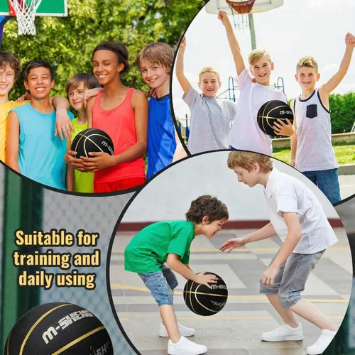 Miniatura 6 de Wettarn 6 piezas de balones de baloncesto tamaño 5 al por mayor, suministros de donación caritativa cristiana, balón de baloncesto de 27.5 pulgadas