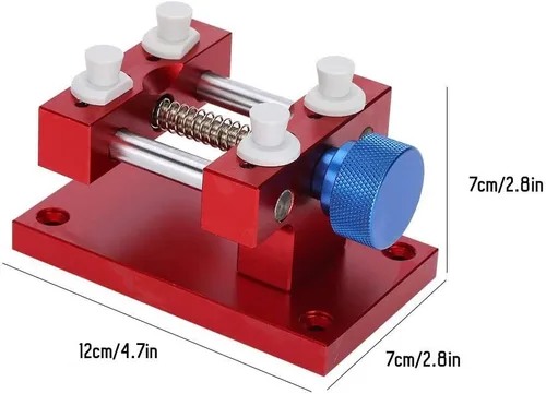 Miniatura 5 de Soporte de caja de reloj ajustable, reloj de pulsera de metal para reparación de caja abierta, soporte para correa de reloj, herramienta
