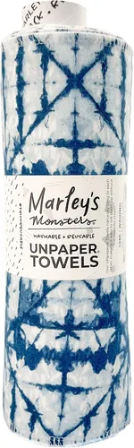 Miniatura 24 de Marley's Monsters Toallas sin papel - Rollo de 12 unidades, Toallas de papel reutilizables sin papel, de algodón, libres de árboles (Crepúsculo)