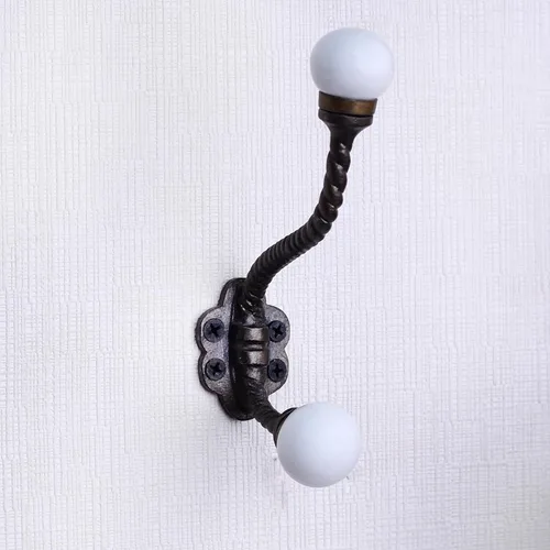 Miniatura 37 de Indian Shelf Ganchos de pared para colgar abrigos, ganchos de pared bohemios negros Perchero de pared Ganchos para colgar toallas Ganchos