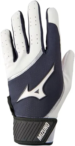 Mizuno MVP - Guantes de bateo de béisbol para adultos | Par | Adulto, Joven y TBall | Palma antideslizante | Parte trasera FlexMesh | Lengüeta de