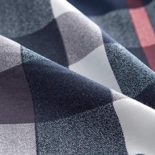 Miniatura 6 de Wellboo - Conjuntos de edredón a cuadros, conjuntos de ropa de cama de algodón blanco y negro grande a cuadros edredones reversibles geométricos