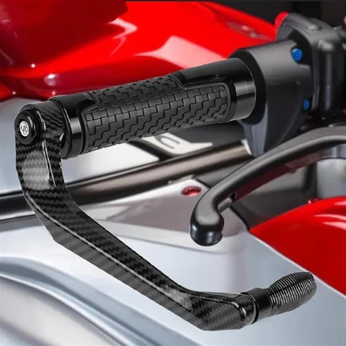 Miniatura 2 de Paramanos Manillar de fibra de carbono Palancas de embrague de freno Protector Protector de aluminio para Yamaha XT660 XT 660 2000 2001 2002-2021