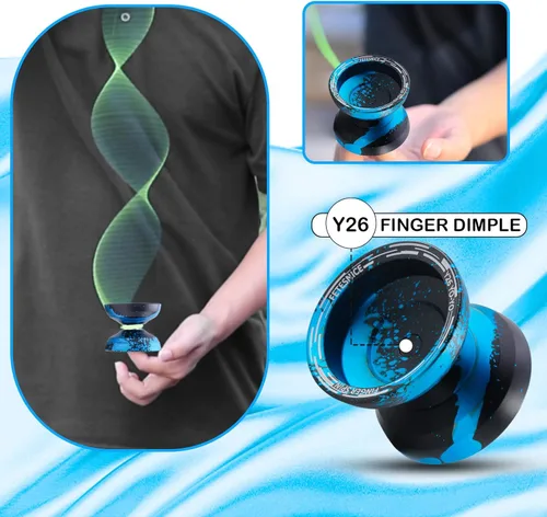 Miniatura 2 de FETESNICE Yoyo profesional de mariposa Y26 - Yoyo giratorio de dedo de doble modo receptivo/no responde, para niños, adultos y jugadores
