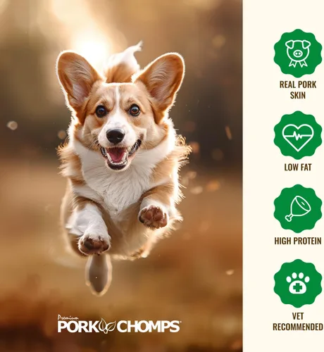 Miniatura 5 de Pork Chomps Masticables de piel de cerdo prensada para perros, anillos de 2.5 pulgadas, pollo real, 8 unidades, paquete de 1 – Golosinas de larga