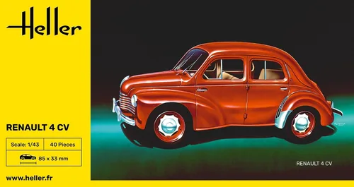 Miniatura 3 de Heller Renault 4 CV Kit de construcción de modelos de coche (21 piezas)