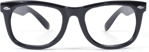 Elegantes gafas de montura negra (paquete de 1), accesorio perfecto para cine y televisión, historia, día mundial del libro, cosplay, eventos