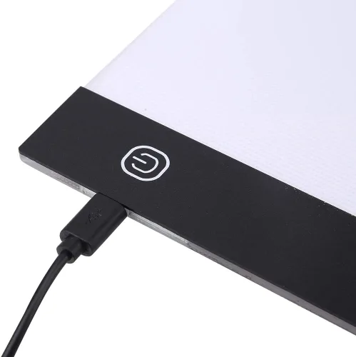 Miniatura 6 de Caja de luz de almohadilla de seguimiento A5 LED para dibujar Tablero de luz LED regulable de 3 niveles Tableta de copia portátil boceto de artes