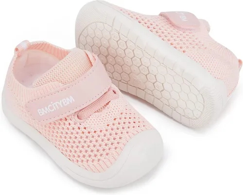 BMCiTYBM Zapatos para caminar de malla transpirable para bebés, niños y niñas, ligeros, antideslizantes, para primeros pasos, 6, 9, 12, 18, 24 meses
