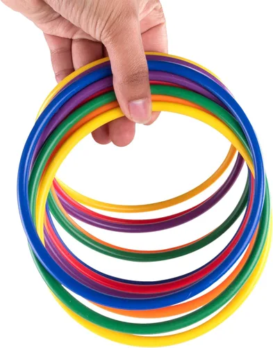 Miniatura 3 de Super Z Outlet Juego de 30 piezas de carnaval al aire libre con 12 anillos, 12 bolsas de frijoles y 6 conos