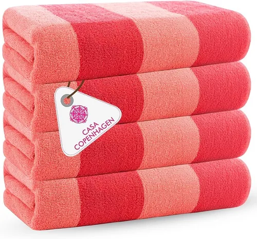 Miniatura 24 de CASA COPENHAGEN Solitaire Juego de 6 toallas - Negro, 600 GSM 2 toallas de baño 2 toallas de mano 2 toallitas, diseñadas en Dinamarca, hechas