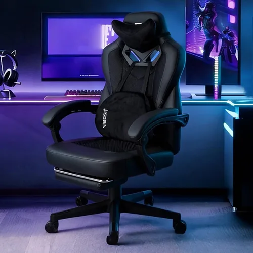 Miniatura 9 de Vigosit Silla de juegos Pro, sillas ergonómicas para juegos para adultos y personas pesadas, silla reclinable de masaje para escritorio de oficina