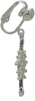 Miniatura 4 de STARDROP - Pendientes de clip chapados en plata de Rodney, Plata