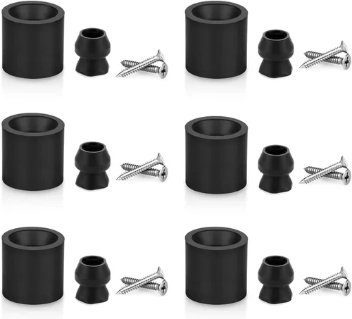 Miniatura 8 de Kit de soporte para puerta de remolque de perfil bajo con protector de goma, se ajusta a remolque de RV - Juego de 2