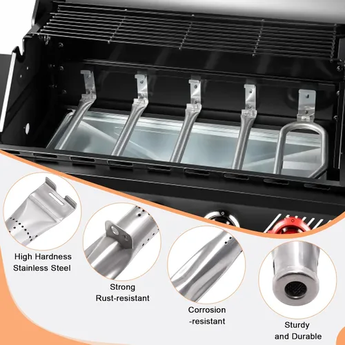 Miniatura 6 de Piezas de repuesto de parrilla para Dyna-Glo DGH450CRP DGH474CRP DGH483CRP DGH485CRP DGH474CRP-D DGH450CRN-D, piezas de repuesto de parrilla Dyna