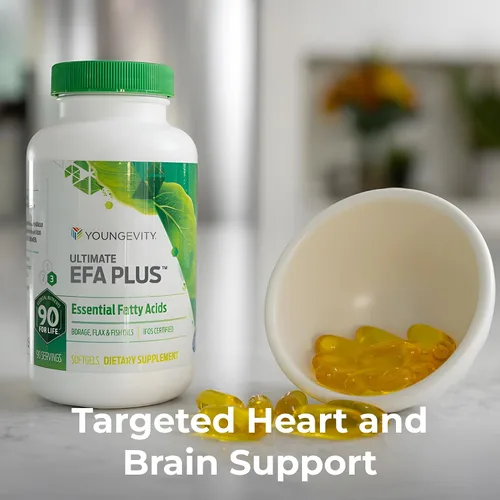 Miniatura 7 de Youngevity Ultimate EFA Plus – Ácidos grasos esenciales, 90 geles blandos – Fórmula equilibrada de aceite de pescado para un estilo de vida