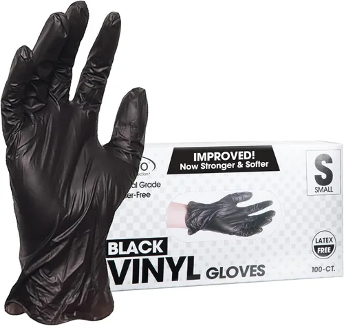 Miniatura 2 de ForPro Disposable Vinyl Gloves, Industrial Grade, Powder & Latex Free, Non-Sterile, Food Safe, 2.75 Mil Palm, 3.9 Mil Fingers