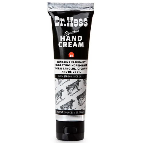 Dr. Hess Crema de manos genuina, loción nutritiva y suavizante para manos y talones secos y agrietados, alivio del eccema, con lanolina, cera de