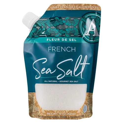 Miniatura 7 de SaltWorks Ancient Ocean sal rosa del Himalaya, fina, bolsa artesanal con surtidor de vertido; 16 onzas