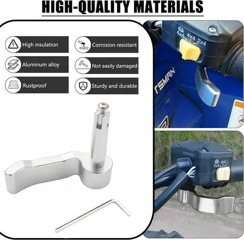 Miniatura 3 de Palanca de acelerador de pulgar antideslizante de aluminio CNC de repuesto compatible con Polaris Scrambler Sportsman 550/570/850/1000 2009-2018