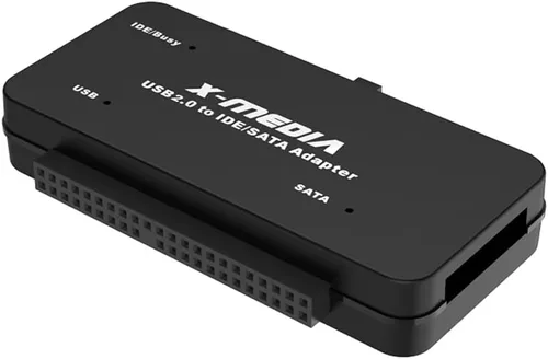 Miniatura 2 de X-MEDIA XM-UB2235S Convertidor de adaptador USB 2.0 a IDE SATA Lector/adaptador de disco duro externo Compatible con unidad de disco duro