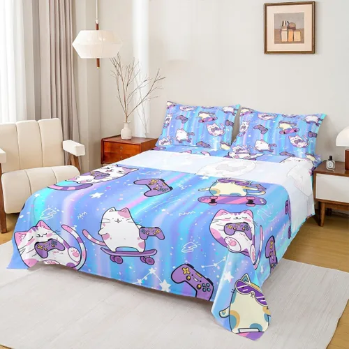 Miniatura 20 de Juego de sábanas de vehículos de rescate, tamaño individual, juego de ropa de cama de ambulancia de coche de policía, camión de bomberos, decoración