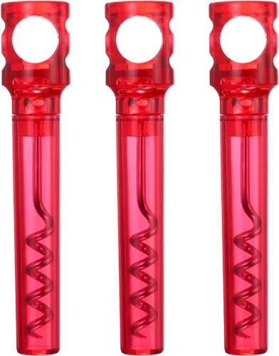 Miniatura 8 de uxcell Sacacorchos de viaje de 4.2 pulgadas, sacacorchos de bolsillo, abridor de vino portátil, mini abridor de corcho de vino de plástico