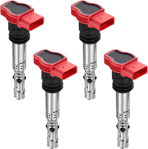 Miniatura 20 de BDFHYK Paquete de bobinas de encendido UF529 y bujías de iridio 4644 compatibles con Audi A3 A4 Allroad Quattro A5 Quattro Q5 TT Quattro Volkswagen