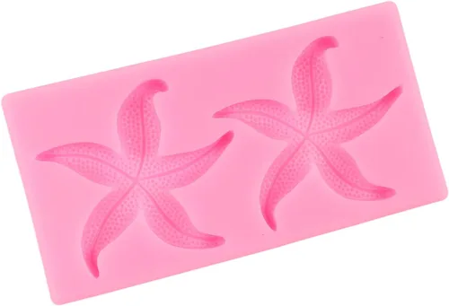 Miniatura 6 de Moldes de silicona con diseño de estrella de mar para fondant, para decoración de tartas de temática marina, decoración de cupcakes, postres
