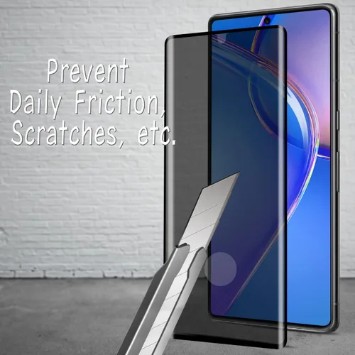 Miniatura 4 de (2 Pack) Privacy Screen Protector for Google Pixel 7 Pro Anti-Spy Tempered Glass Film, 3D Curved Full Screen Coverage, Ultrasonic Fingerprint